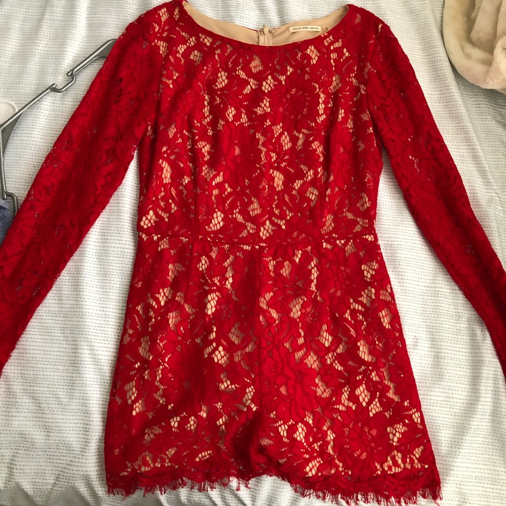 Red jumpsuit